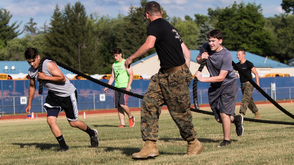 Susquehanna Valley High Football Coached by Vestal, N.Y., Marines