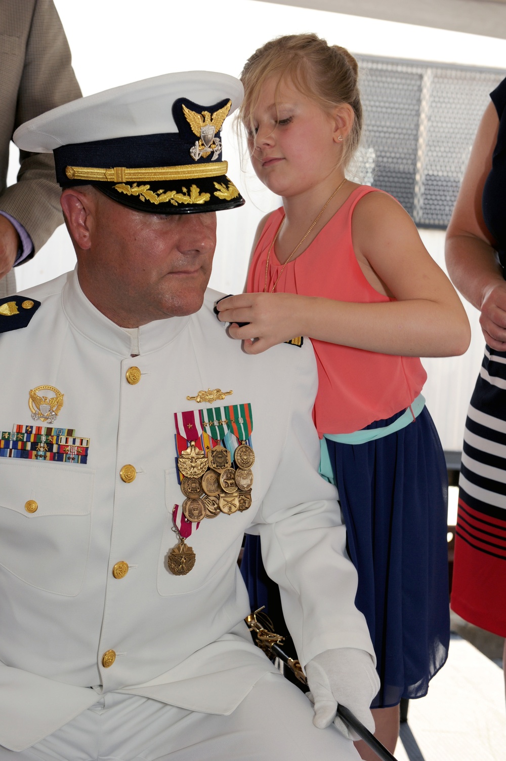 Coast Guard Cutter Forward holds change of command ceremony at Base Portsmouth, Virginia, July 21, 2016