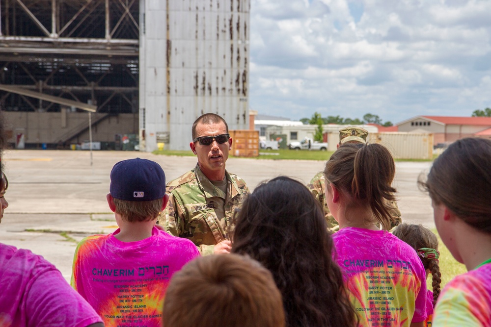 Jewish Educational Alliance students tour Hunter Army Airfield