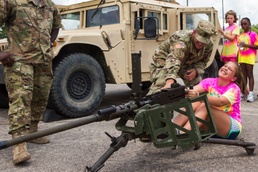 Jewish Educational Alliance students tour Hunter Army Airfield