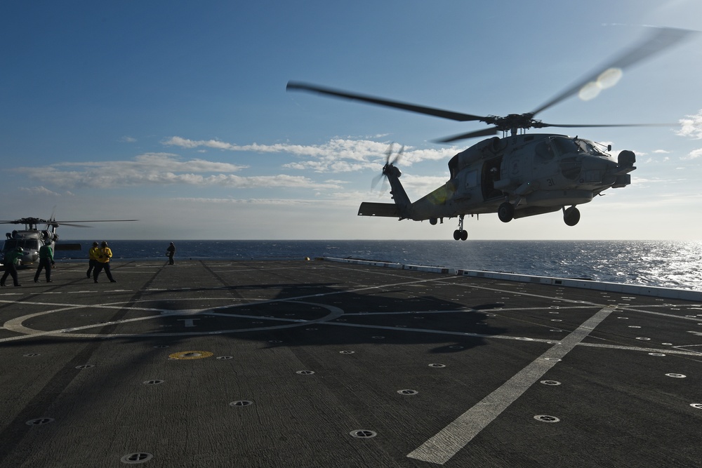 USS San Diego Flight Operations at RIMPAC 2016