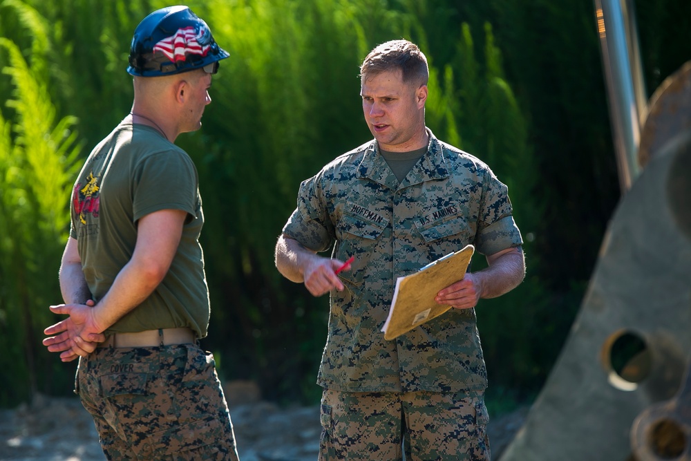 Marines dig new ground: MWSS 471 work ground with new equipment