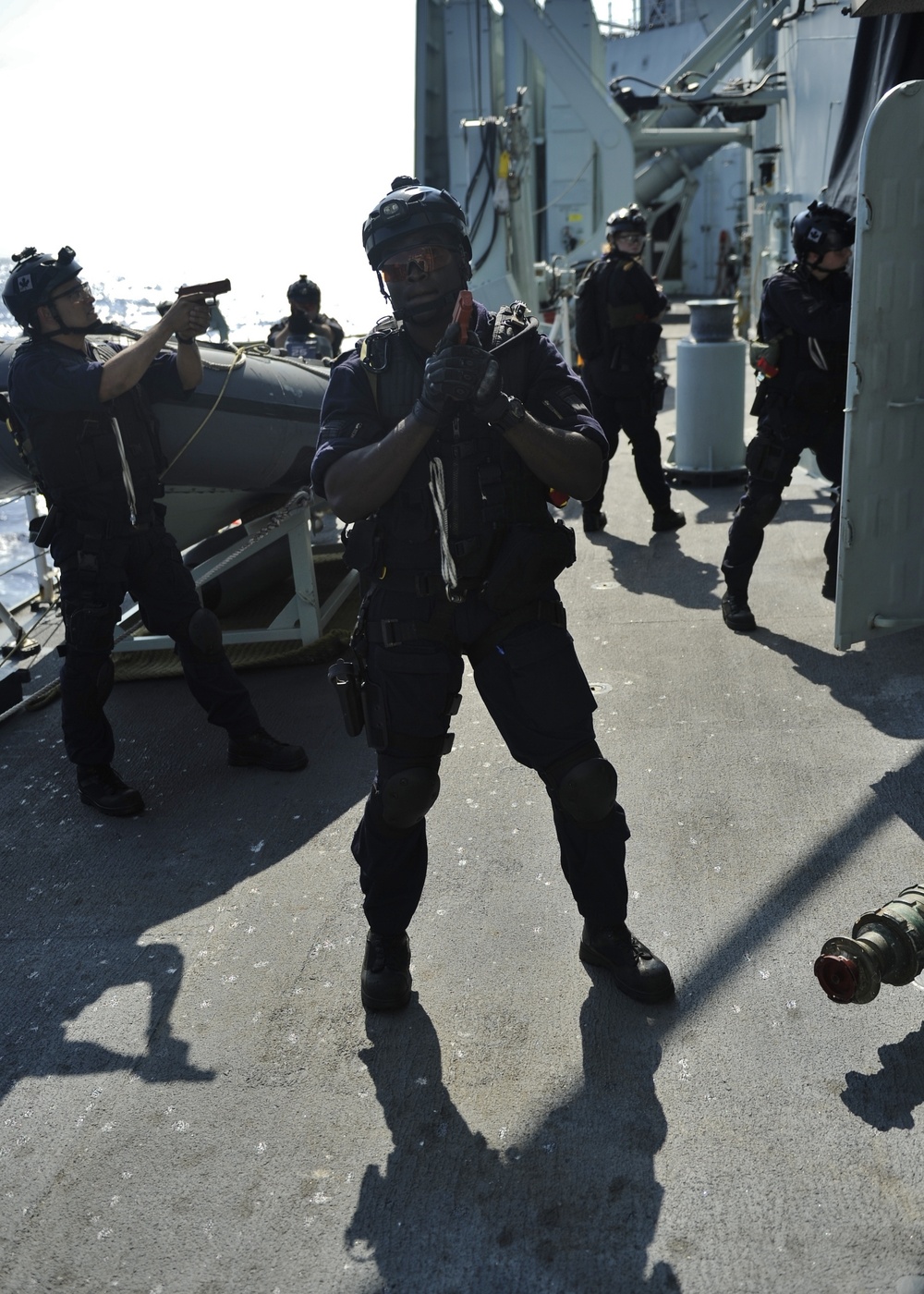 HMCS Vancouver Sailors Participate in Naval Boarding Team Drills