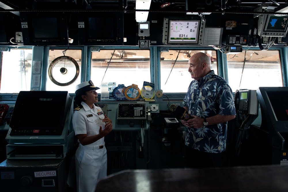 Assistant Sec. of Navy Tours USS Chafee, Delivers Environmental Award