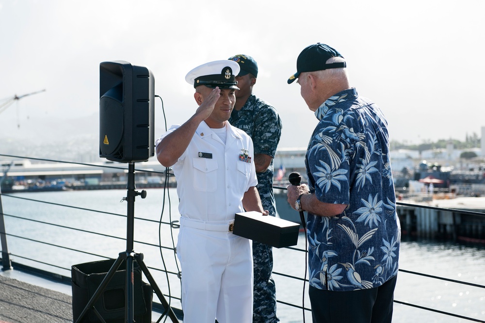 Assistant Sec. of Navy Tours USS Chafee, Delivers Environmental Award