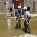Maintenance team repairs dewatered Chickamauga Lock