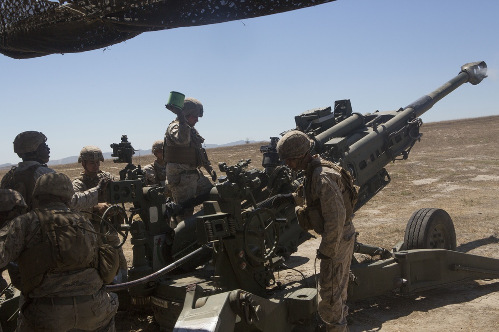 Artillery Range Rattles Camp Pendleton