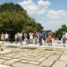 Educators tour Arlington National Cemetery during the Friends of the World War II Memorial Teachers Network and Conference