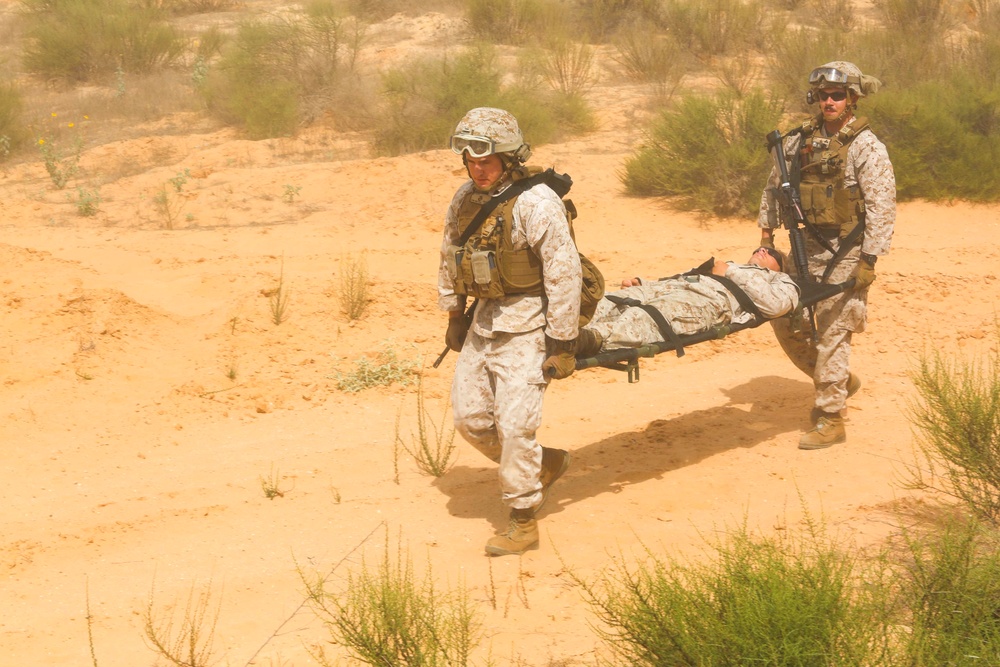 22nd MEU Conducts Mass Casualty Drill During Noble Shirley 16