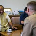 Camp commander visits mayor of Chatan Town
