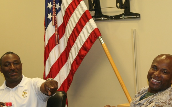 Men’s group participants get together weekly to specifically talk about issues men face