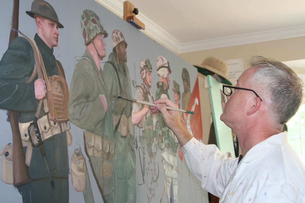 Veteran Marine painter gives life to Reserves in celebration of centennial