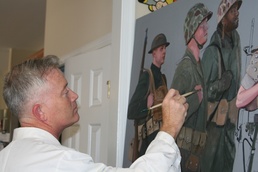 Veteran Marine painter gives life to reserves in celebration of centennial