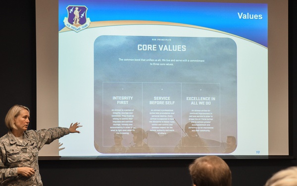 188th commander introduces military leadership concepts to local business leaders