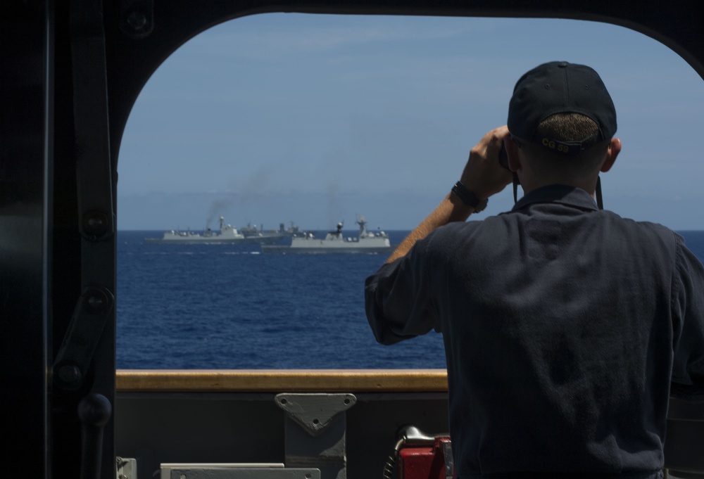 USS Princeton conducts at-sea operations during RIMPAC 2016