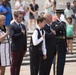 President of the Comité du Débarquement ("Landing Committee") and his family lay a wreath at the Tomb of the Unknown Soldier in Arlington National Cemetery