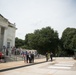 President of the Comité du Débarquement ("Landing Committee") and his family lay a wreath at the Tomb of the Unknown Soldier in Arlington National Cemetery