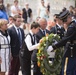 President of the Comité du Débarquement ("Landing Committee") and his family lay a wreath at the Tomb of the Unknown Soldier in Arlington National Cemetery