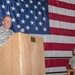 Command Sergeant Major Delivers Speech