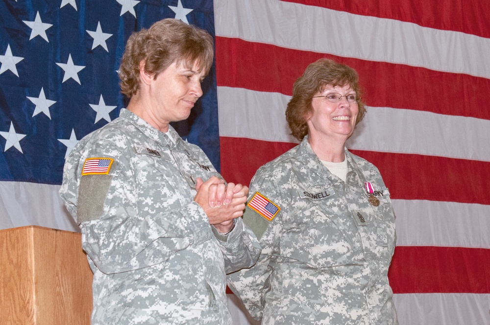 Soldier Reminensces during Retirement Ceremony