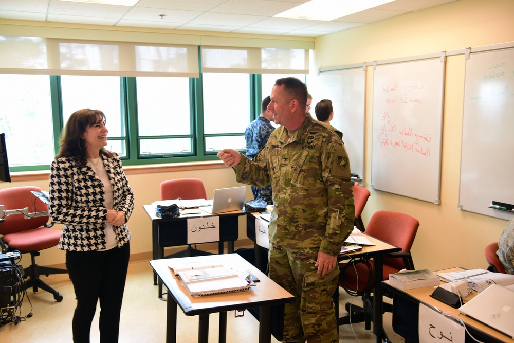 West Point foreign language head joins Arabic class at the Defense Language Institute Foreign Language Center
