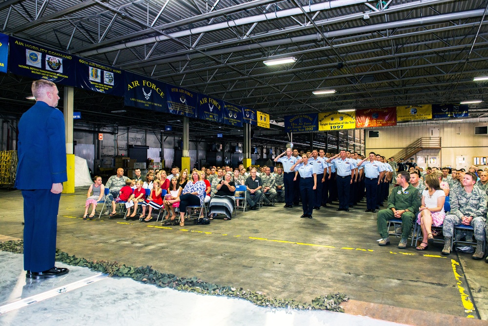 60th Aerial Port Sq. Change of Command