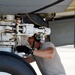 Crew chiefs with the 507th Aircraft Maintenance Squadron recover a KC-135R Stratotanker after a refueling mission at RIMPAC 16