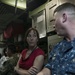 USS Chicago CO explains the SONAR system to UNSECNAV during tour July 22