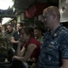 UNSECNAV listens to environmental sounds during USS Chicago (SSN 721) tour July 22