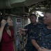 COMSUBRON 15, USS Chicago CO explain the firing of a water slug to UNSECNAV during tour July 22