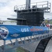 USS Chicago CO leads UNSECNAV and her COS across the brow following tour of USS Chicago (SSN 721) July 22