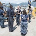 Bonhomme Richard Honor Guard Sailors Practice