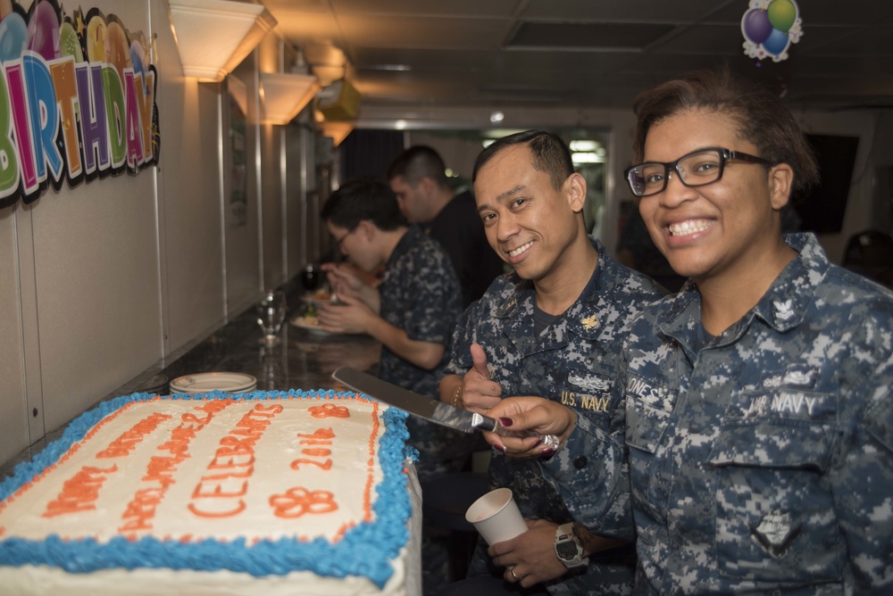 Cutting the Birthday Cake