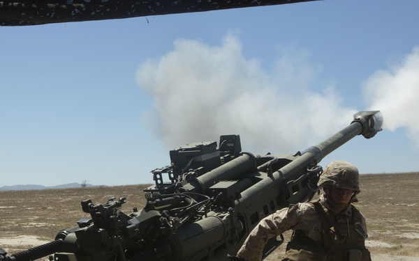 Artillery Training Rattles Camp Pendleton