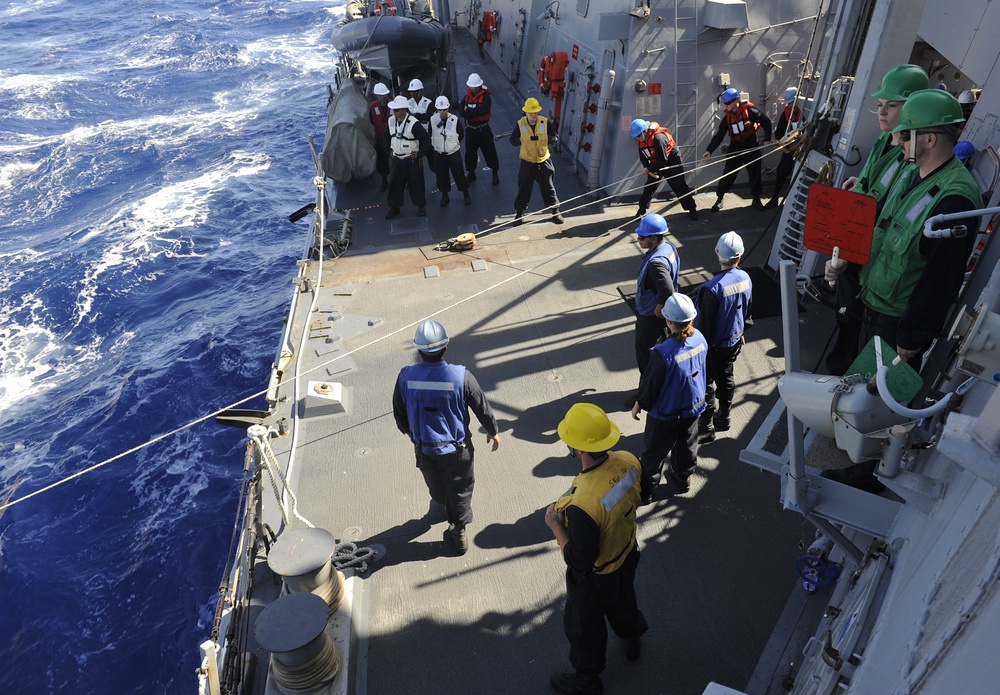 USS Howard (DDG 83) replenishment at sea, RIMPAC 2016