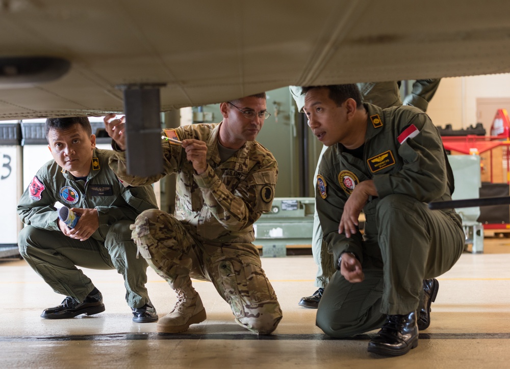 Hawaii Army National Guard Hosts Indonesian Air Force for Knowledge Exchange