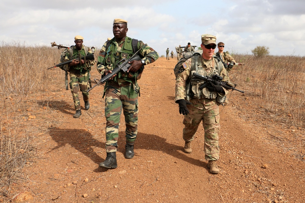 Senegalese, US Mortar Platoon of Africa Readiness Training 16