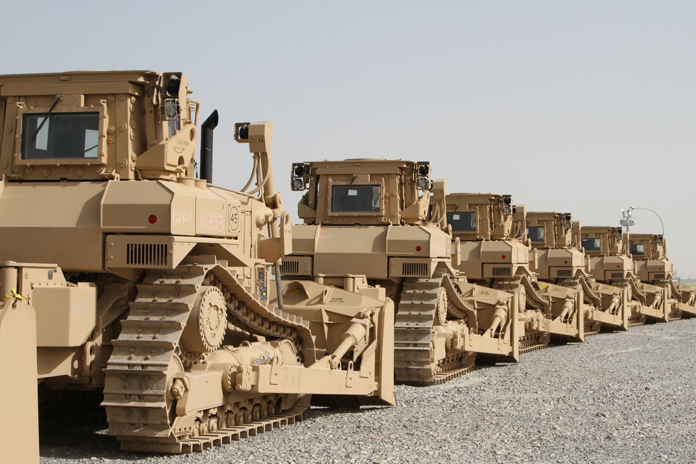 Bulldozers shipment for Iraq Train and Equip Funding