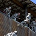 Cadet Initial Entry Training candidates rappel the tower with Task Force Wolf