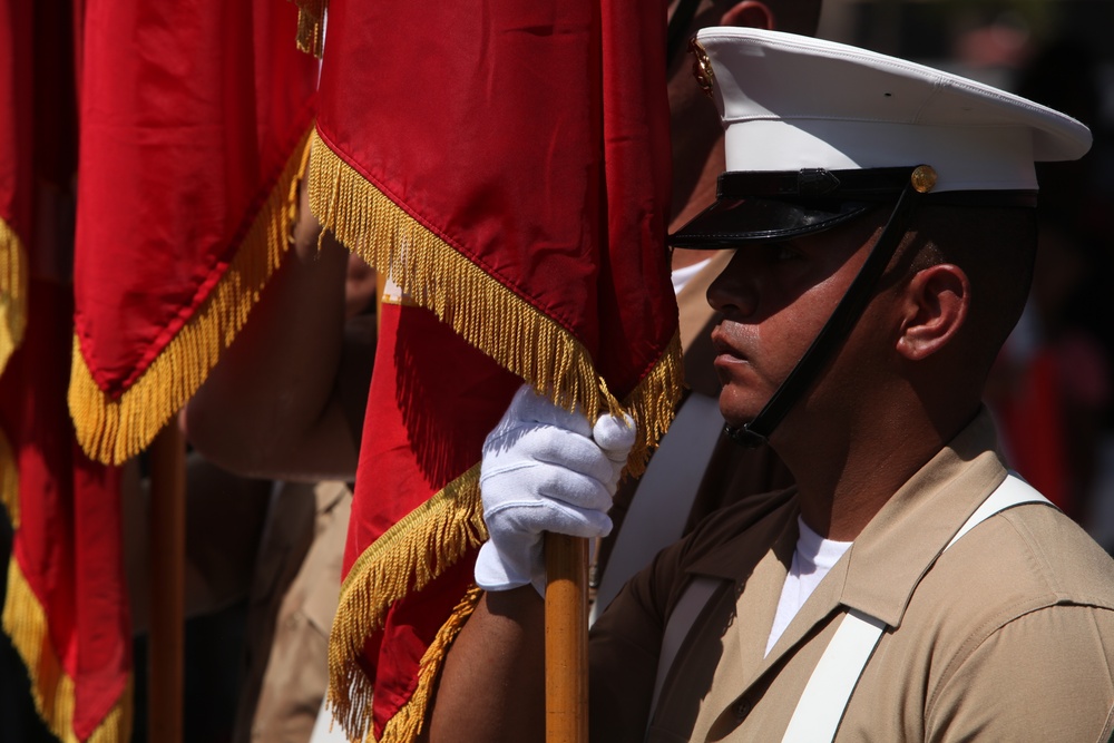 The 3rd Marine Division Color Guard Returns to Guam