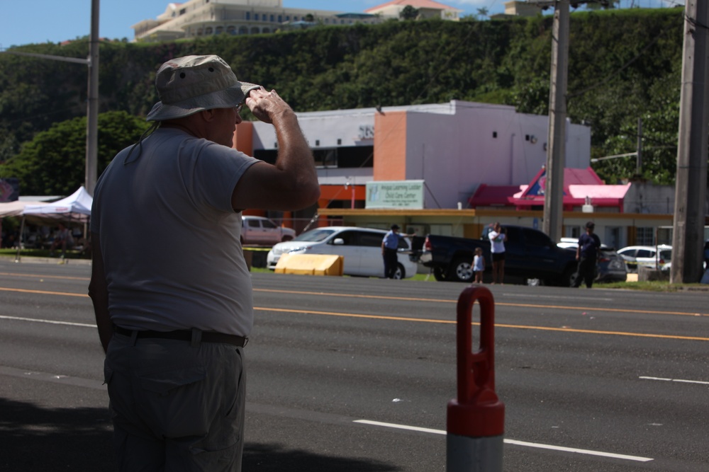 The 3rd Marine Division Color Guard Returns to Guam