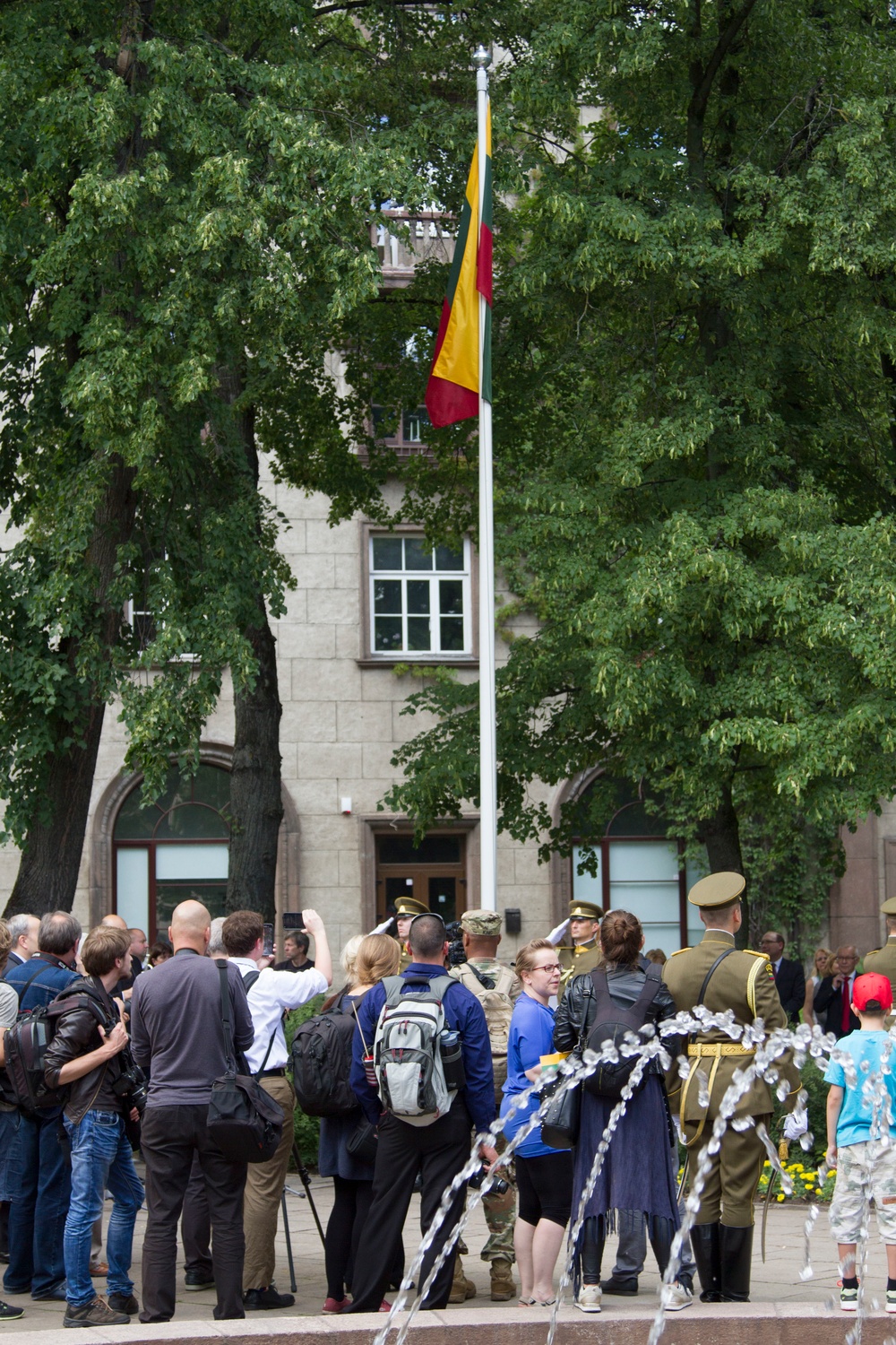 Raise the Colors: 3rd Battalion participates in Lithuanian re-naming ceremony