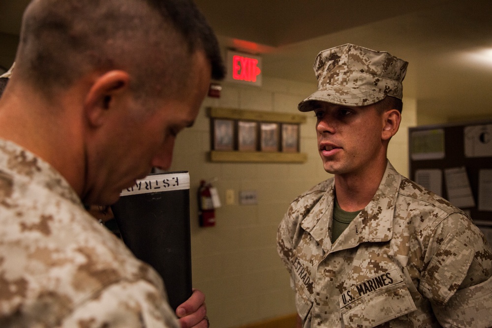 DVIDS - Images - Charlie Co. Platoon Commander's Inspection [Image 1 of 17]