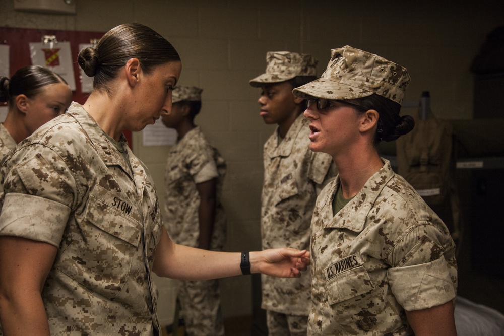 DVIDS - Images - Charlie Co. Platoon Commander's Inspection [Image 2 of 17]