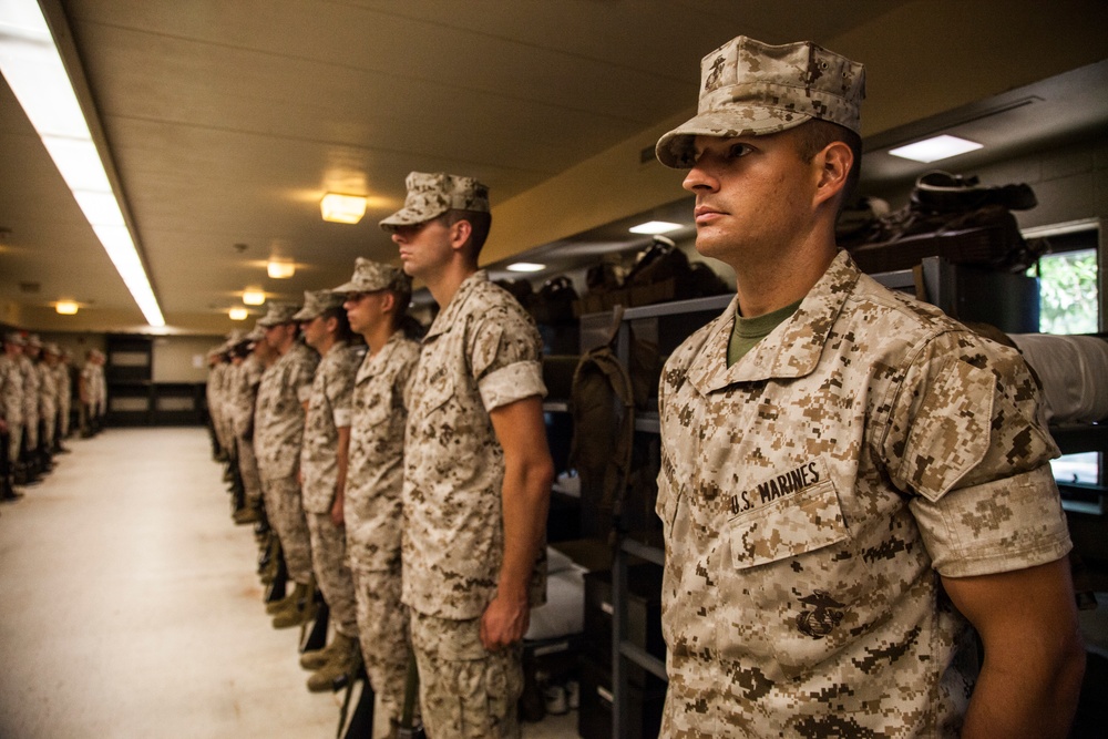 Charlie Co. Platoon Commander's Inspection