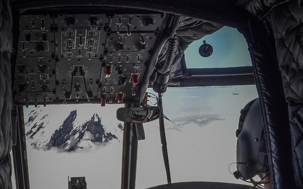 View from inside a CH-47 Chinook
