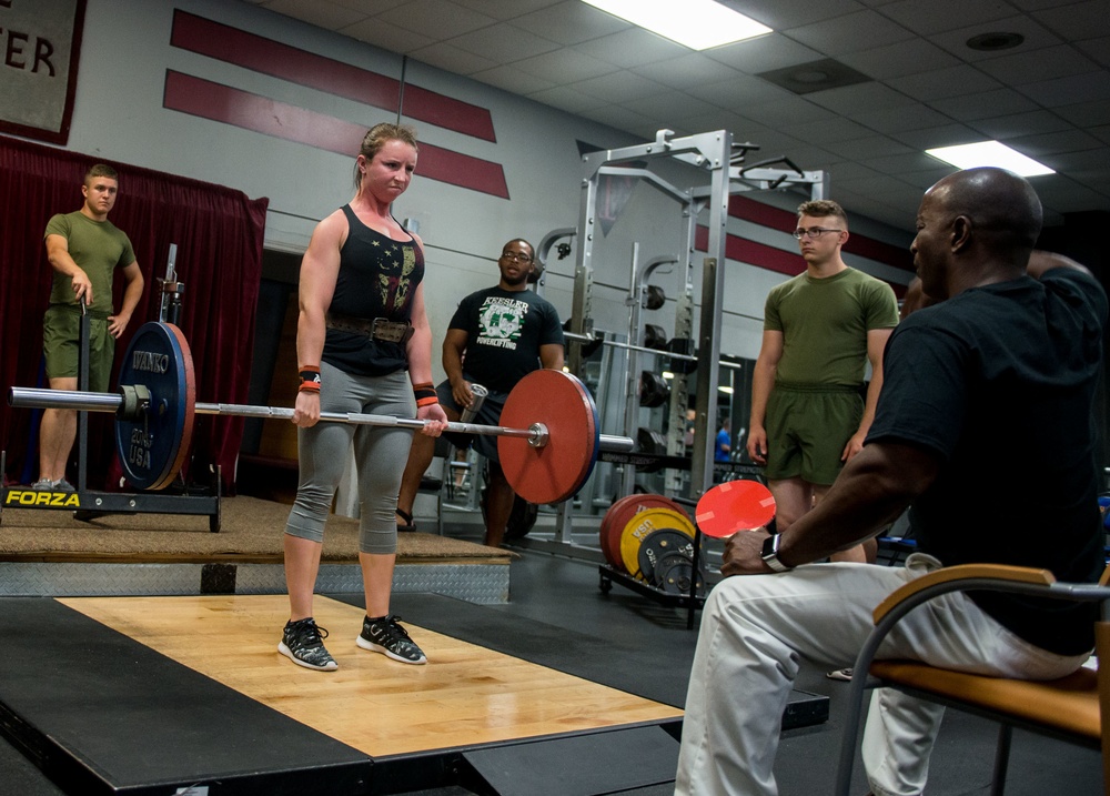 Airmen, Marines compete in Muscle Mania