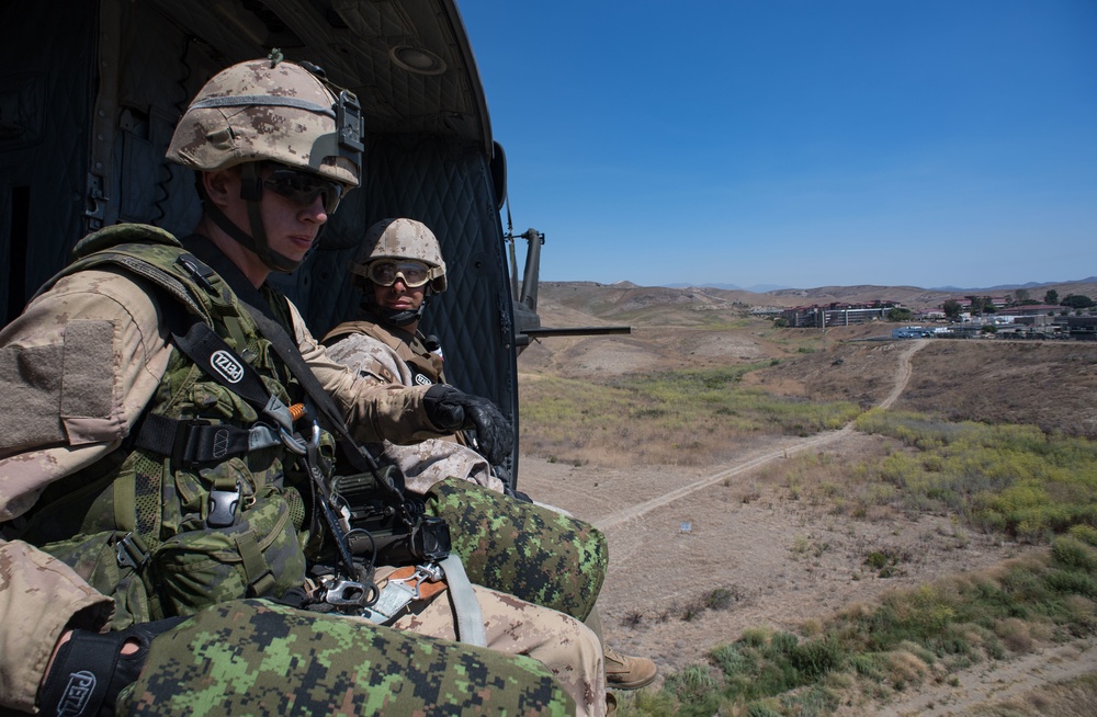 Chile, Canada conduct training at Camp Pendleton during RIMPAC 16