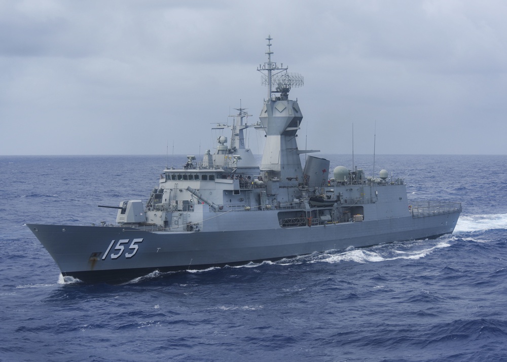 HMAS Ballarat bow shot during RIMPAC 2016