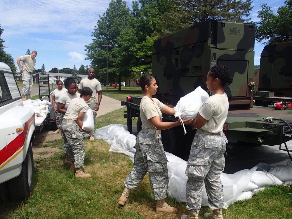 Service members pack up the Greater Chenango Cares event in Norwich, N.Y.